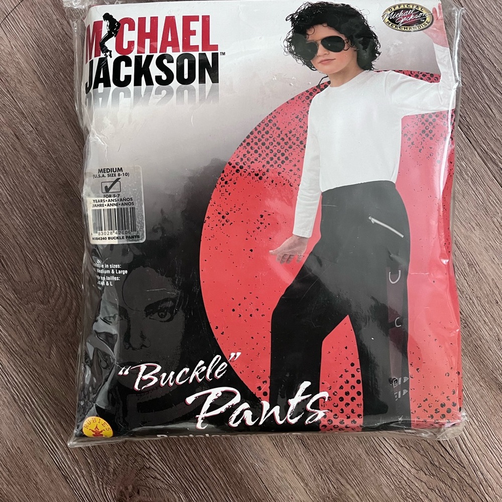 Michael Jackson  Buckle Pants Pop Star Fancy M (8-10)